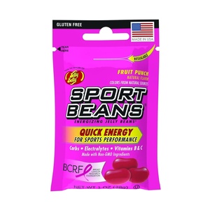 image:imageSport Beans Energizing Jelly Beans with Electrolytes and Vitamins by Jelly Belly  Fruit Punch Flavor Case of 24 x 1 Ounce Resealable BagsFruit Punch